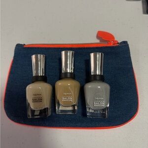Sally Hansen Complete Salon Manicure Nail Polish Trio - Neutral Tones